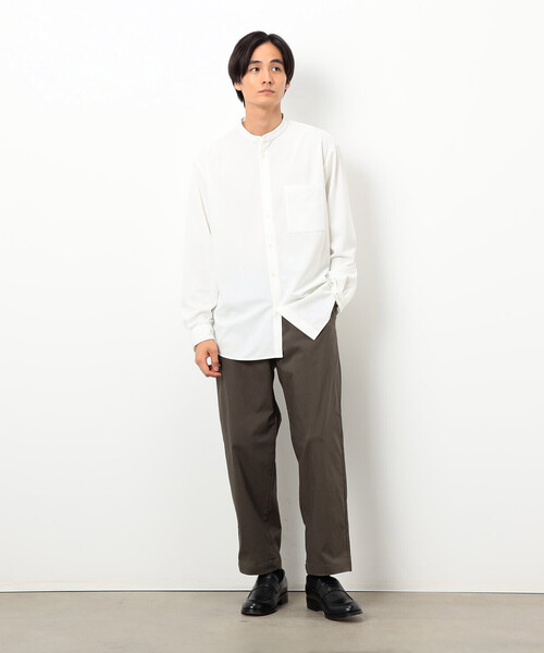 COMME CA ISM（コムサイズム）の「【スマートベーシックパンツ】裏起毛 ハイテンション  ワンタック ワイド テーパード パンツ（その他パンツ・メンズ・ベージュ/チャコール/ブラック/カーキ・M/L/S/XL）」の19枚目の写真