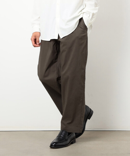 COMME CA ISM（コムサイズム）の「【スマートベーシックパンツ】裏起毛 ハイテンション  ワンタック ワイド テーパード パンツ（その他パンツ・メンズ・ベージュ/チャコール/ブラック/カーキ・M/L/S/XL）」の21枚目の写真