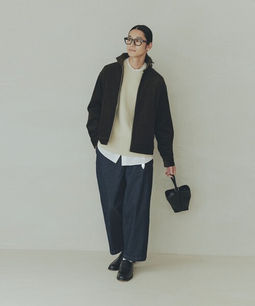 COMME CA ISM（コムサイズム）の「コーデュロイ スイングトップ ブルゾン（ブルゾン・メンズ・ダークブラウン/ブラック・M/L）」の9枚目の写真