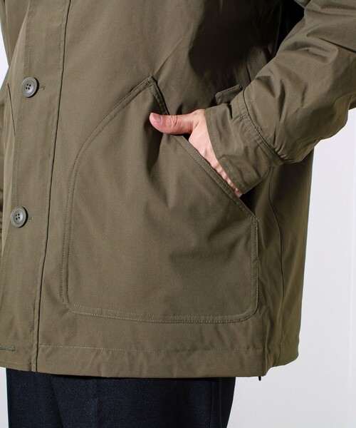 【首元まで暖かい大人のアウター】衿ボアN-1デッキジャケット