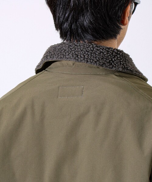 【首元まで暖かい大人のアウター】衿ボアN-1デッキジャケット