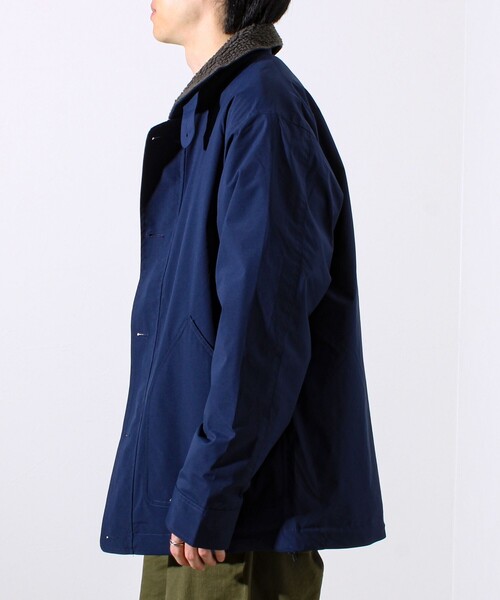 【首元まで暖かい大人のアウター】衿ボアN-1デッキジャケット
