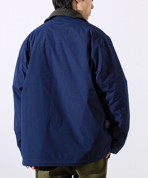 【首元まで暖かい大人のアウター】衿ボアN-1デッキジャケット