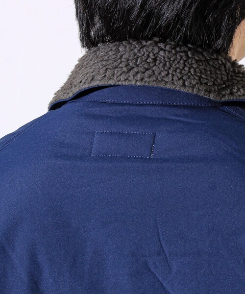 【首元まで暖かい大人のアウター】衿ボアN-1デッキジャケット