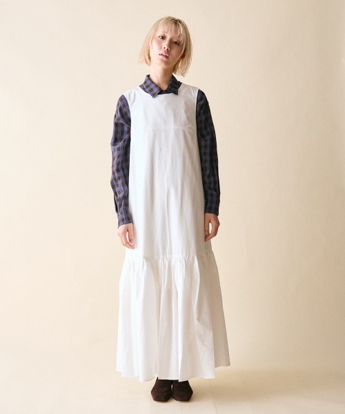 rehacer(レアセル)の「rehacer : Tiered Flare Dress / ティアード フレア ドレス(ワンピース・レディース・ブラック/ホワイト・FREE)」の6枚目の写真