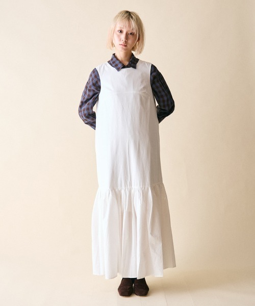 rehacer(レアセル)の「rehacer : Tiered Flare Dress / ティアード フレア ドレス(ワンピース・レディース・ブラック/ホワイト・FREE)」の8枚目の写真