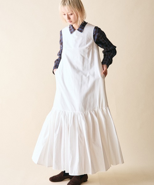 rehacer(レアセル)の「rehacer : Tiered Flare Dress / ティアード フレア ドレス(ワンピース・レディース・ブラック/ホワイト・FREE)」の10枚目の写真