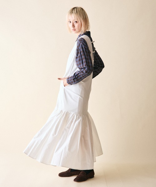 rehacer(レアセル)の「rehacer : Tiered Flare Dress / ティアード フレア ドレス(ワンピース・レディース・ブラック/ホワイト・FREE)」の11枚目の写真