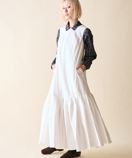 rehacer(レアセル)の「rehacer : Tiered Flare Dress / ティアード フレア ドレス(ワンピース・レディース・ブラック/ホワイト・FREE)」の12枚目の写真