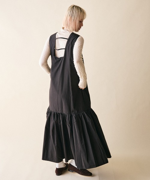 rehacer(レアセル)の「rehacer : Tiered Flare Dress / ティアード フレア ドレス(ワンピース・レディース・ブラック/ホワイト・FREE)」の17枚目の写真