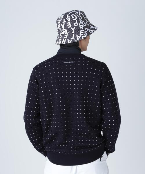 PEARLY GATES（パーリーゲイツ）の「【PEARLY GATES】14Gダブルジャガードカシミヤ混クルーネックニットプルオーバー ＜ミニドット柄＞（ニット/セーター・メンズ・ダークインディゴブルー・MEDIUM/LARGE/X-LARGE）」の4枚目の写真