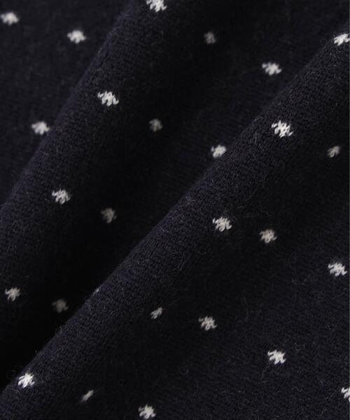 PEARLY GATES（パーリーゲイツ）の「【PEARLY GATES】14Gダブルジャガードカシミヤ混クルーネックニットプルオーバー ＜ミニドット柄＞（ニット/セーター・メンズ・ダークインディゴブルー・MEDIUM/LARGE/X-LARGE）」の11枚目の写真