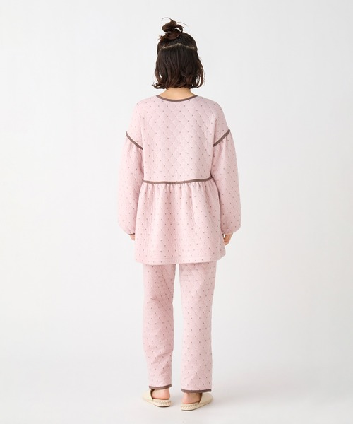 キッドブルー -25キルトドットJQ -長袖パジャマ -KNCK559 -kidblue