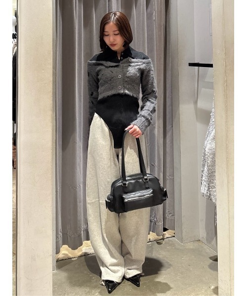 SLY(スライ)の「KNIT BODY SUITS ニット ボディスーツ 秋服 冬服(ニット/セーター・レディース・グレー/ライトイエロー・FREE)」の5枚目の写真
