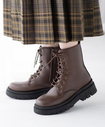 JELLY BEANS（ジェリービーンズ）の「トラックソールレースアップショートブーツ(210-57388)JELLY BEANS(ジェリービーンズ)（ブーツ・レディース）」