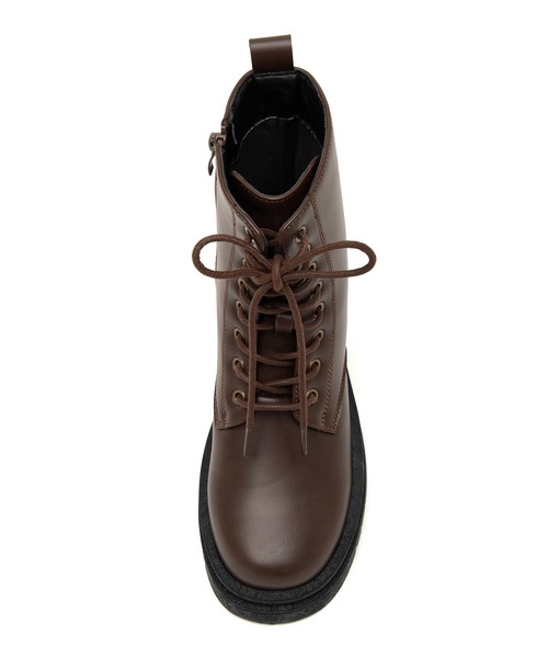 JELLY BEANS（ジェリービーンズ）の「トラックソールレースアップショートブーツ(210-57388)JELLY BEANS(ジェリービーンズ)（ブーツ・レディース・ダークブラウン/キャメル/ブラック・S/M/L）」の10枚目の写真