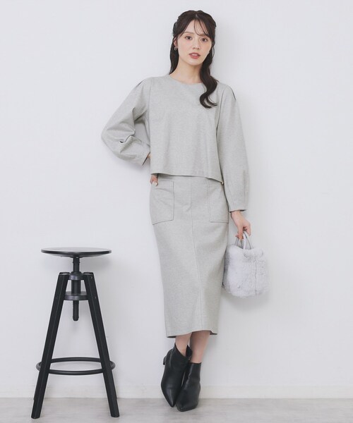 ストレッチナロータイトスカート【洗濯機OK/抗ピル】（スカート