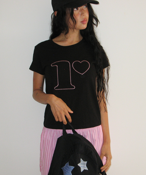 RONRON(ロンロン)の「R STITCH SHORT SLEEVE T SHIRT BLACK(Tシャツ/カットソー・レディース・その他・FREE)」の6枚目の写真