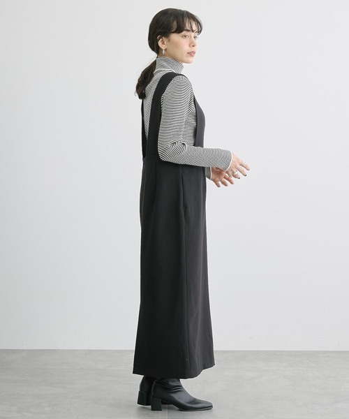 AMERICAN HOLIC（アメリカンホリック）の「【WEB限定】イージーケアVネックワンピース（ワンピース・レディース・モカ/ブラック・M/L）」の11枚目の写真