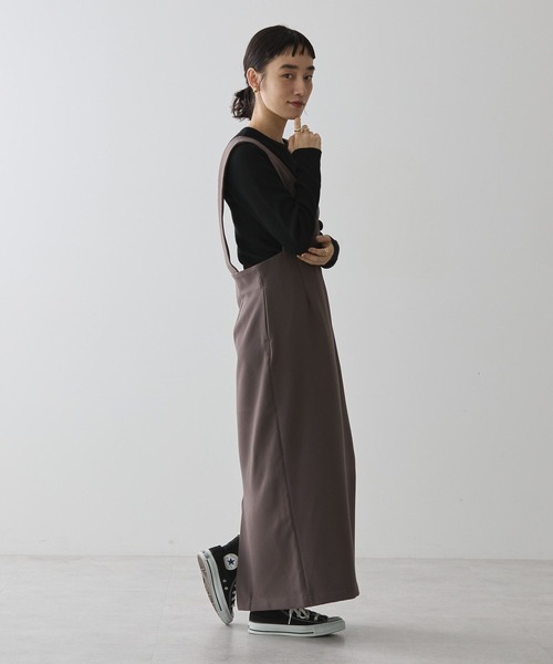 AMERICAN HOLIC（アメリカンホリック）の「【WEB限定】イージーケアVネックワンピース（ワンピース・レディース・モカ/ブラック・M/L）」の13枚目の写真