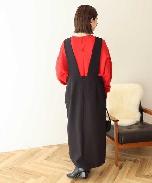 AMERICAN HOLIC（アメリカンホリック）の「【WEB限定】イージーケアVネックワンピース（ワンピース・レディース・モカ/ブラック・M/L）」の18枚目の写真