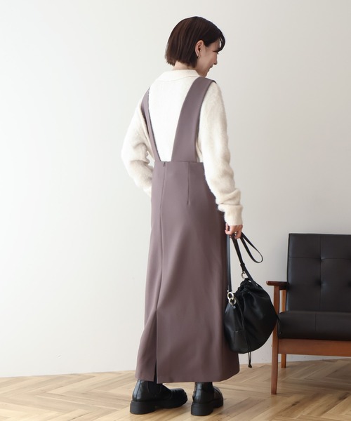 AMERICAN HOLIC(アメリカンホリック)の「【WEB限定】イージーケアVネックワンピース(ワンピース・レディース・モカ/ブラック・M/L)」の18枚目の写真