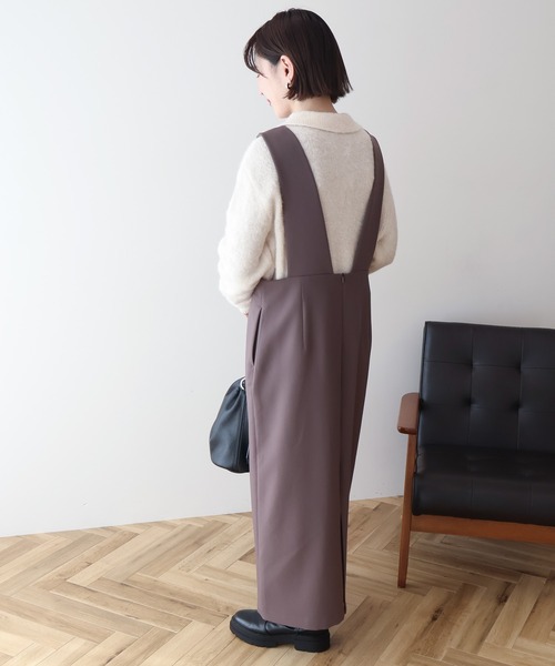 AMERICAN HOLIC(アメリカンホリック)の「【WEB限定】イージーケアVネックワンピース(ワンピース・レディース・モカ/ブラック・M/L)」の20枚目の写真