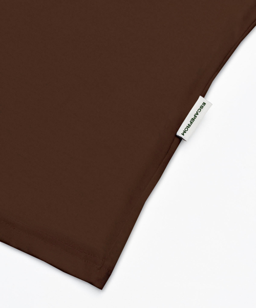 ESCAPEFROM(エスケープフロム)の「ブルースターデニム ESCFロゴコラージュプリントオーバーサイズ半袖Tシャツブラウン(Tシャツ/カットソー・レディース・その他・LARGE/SMALL/MEDIUM)」の5枚目の写真