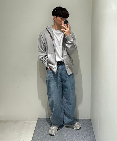 INSILENCE(インサイロンス)の「ガーメントダイエッセンシャルジップアップフードパーカー CHARCOAL(パーカー・レディース・その他・SMALL/MEDIUM/LARGE)」の4枚目の写真