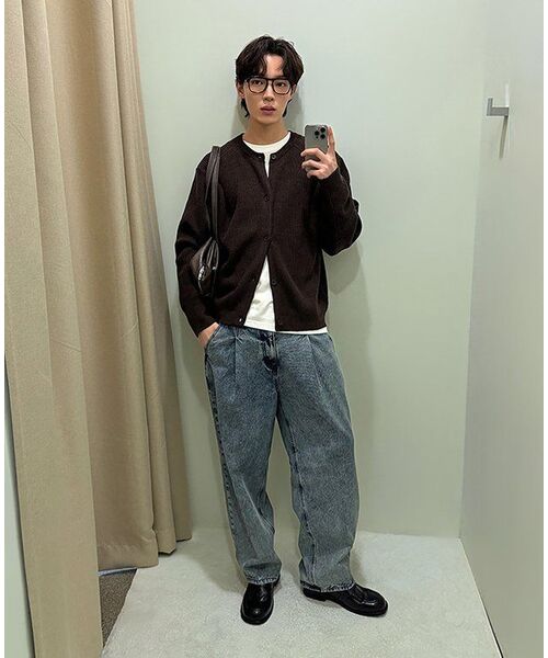 MUSINSA STANDARD（ムシンサスタンダード）の「[ヒートタンダード] クルーネック長袖Tシャツ [クリーム]（Tシャツ/カットソー・メンズ・その他・XX-LARGE/XXX-LARGE/SMALL/MEDIUM/LARGE/X-LARGE）」の8枚目の写真
