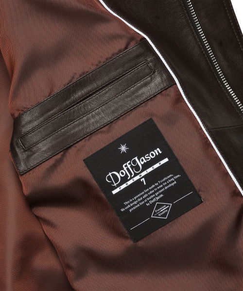 DOFFJASON(ドフジェーソン)の「プレミアムベジタブルクラシックA-2ジャケットBROWN(ライダースジャケット・メンズ・その他・MEDIUM/LARGE/X-LARGE/XX-LARGE)」の6枚目の写真