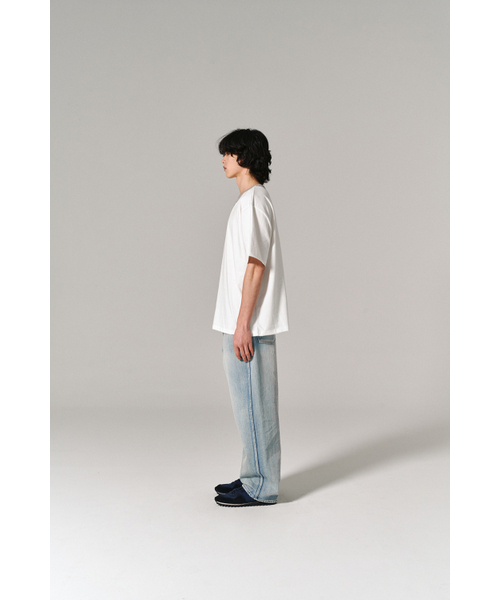 HISHANDER（ヒズハンダー）の「V-GUSSET S/S TEE WHITE/MG（Tシャツ/カットソー・メンズ・その他・1/2/3）」の7枚目の写真