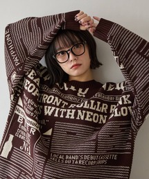 PBLIM | 《UNISEX》ニュースペーパーニット(ニット/セーター)