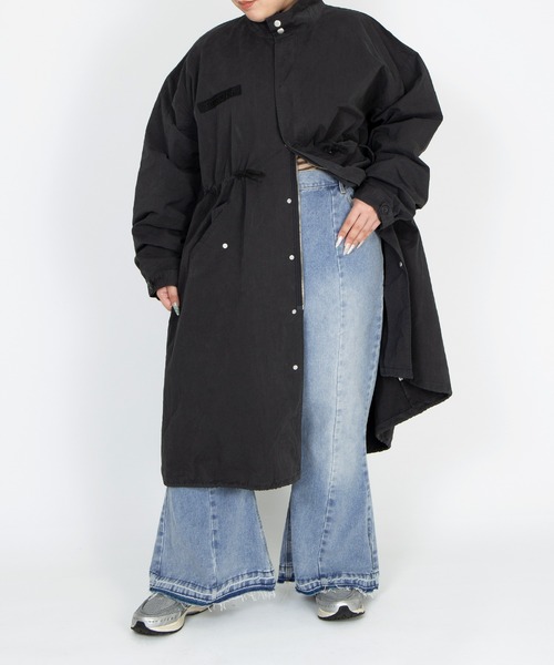 PUNYUS（プニュズ）の「ミリタリーモッズコート（モッズコート・レディース・カーキ/ブラック・1/2/3/4/5）」の4枚目の写真