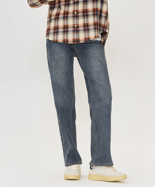 CHASECULT(チェイスカルト)の「女性Mトーンウォッシングストレートデニムパンツ-ブルー(デニムパンツ・レディース・ダークインディゴブルー・70/76/74/67)」の3枚目の写真
