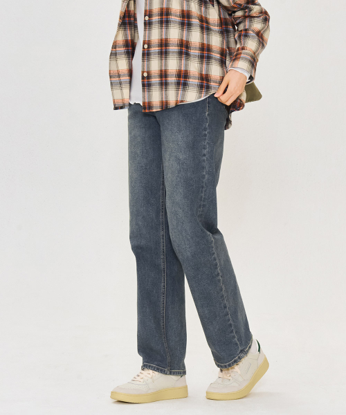 CHASECULT(チェイスカルト)の「女性Mトーンウォッシングストレートデニムパンツ-ブルー(デニムパンツ・レディース・ダークインディゴブルー・70/76/74/67)」の5枚目の写真