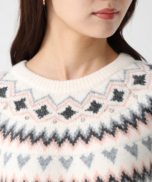 セール】2025秋冬新作 ノルディック柄ニット（ニット/セーター）｜31