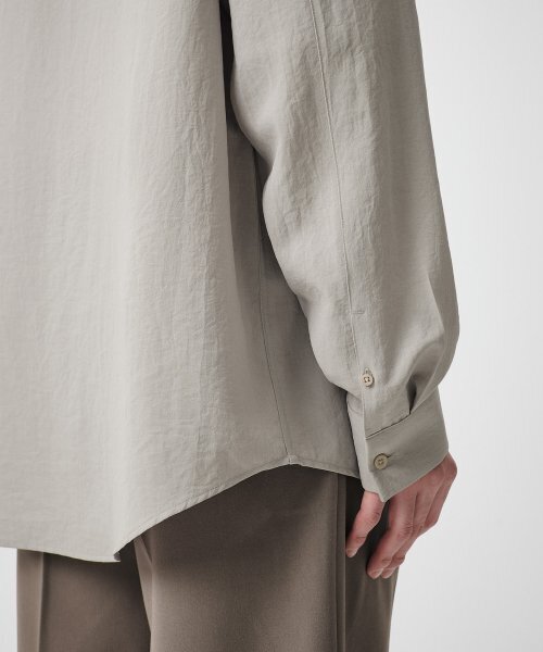 MUSINSA STANDARD（ムシンサスタンダード）の「リラックスドリネンライクシャツ[ライトベージュ]（シャツ/ブラウス・メンズ・その他・SMALL/MEDIUM/LARGE/X-LARGE/XX-LARGE）」の7枚目の写真