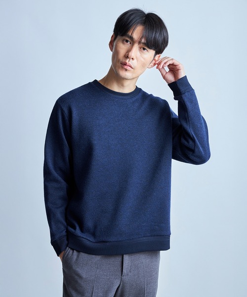 UNION STATION（ユニオンステーション）の「カルゼライク ボンディングスウェット（スウェット・メンズ・ダークベージュ/グレー/ネイビー・M/L）」の3枚目の写真