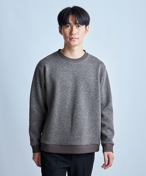 UNION STATION（ユニオンステーション）の「カルゼライク ボンディングスウェット（スウェット・メンズ・ダークベージュ/グレー/ネイビー・M/L）」の2枚目の写真