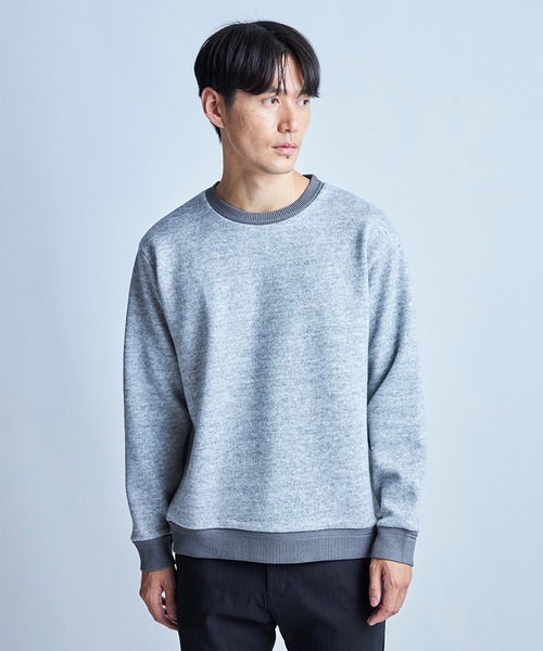 UNION STATION（ユニオンステーション）の「カルゼライク ボンディングスウェット（スウェット・メンズ・ダークベージュ/グレー/ネイビー・M/L）」の4枚目の写真