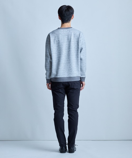 UNION STATION（ユニオンステーション）の「カルゼライク ボンディングスウェット（スウェット・メンズ・ダークベージュ/グレー/ネイビー・M/L）」の9枚目の写真
