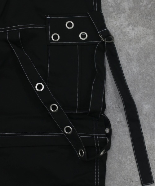 NYLAUS(ナイラス)の「【NYS】EYELET アイレット 2WAYカーゴパンツ ワイドカーゴパンツ カーゴハーフパンツ(カーゴパンツ・メンズ・ブラック系その他/ブラック・L/M)」の20枚目の写真