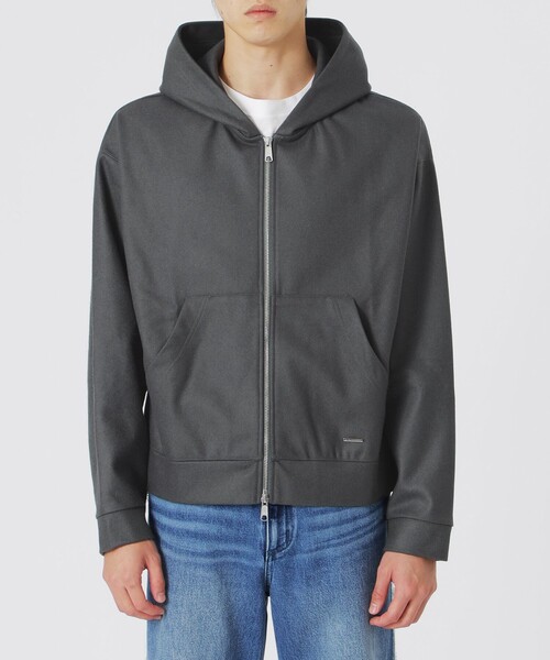 LOVELESS（ラブレス）の「メルトンジップアップパーカー（パーカー・メンズ・グレー系その他/ブラック・M/L）」の9枚目の写真