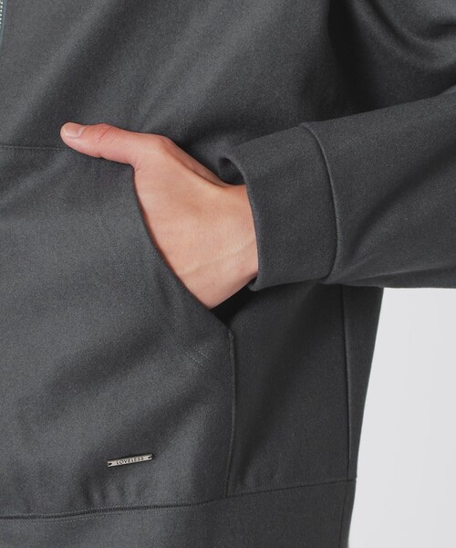 LOVELESS（ラブレス）の「メルトンジップアップパーカー（パーカー・メンズ・グレー系その他/ブラック・M/L）」の12枚目の写真