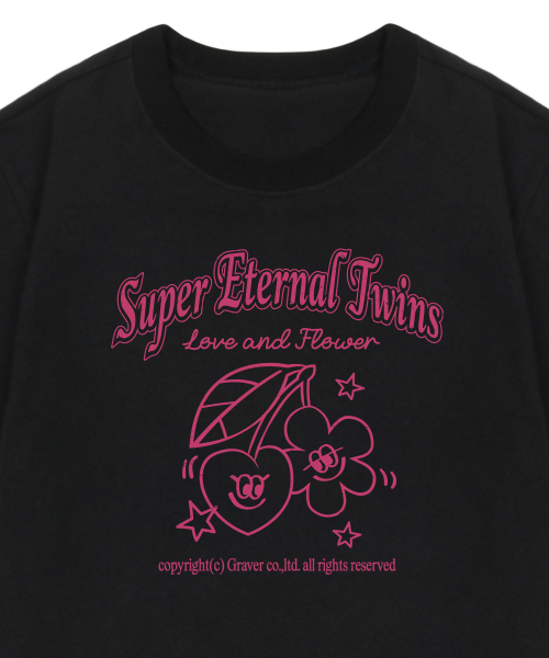 GRAVER（グレーバー）の「[ウーマン]スーパーニュートラルツインズスリム半袖Tシャツ_ブラック（Tシャツ/カットソー・レディース・ブラック・FREE）」の4枚目の写真