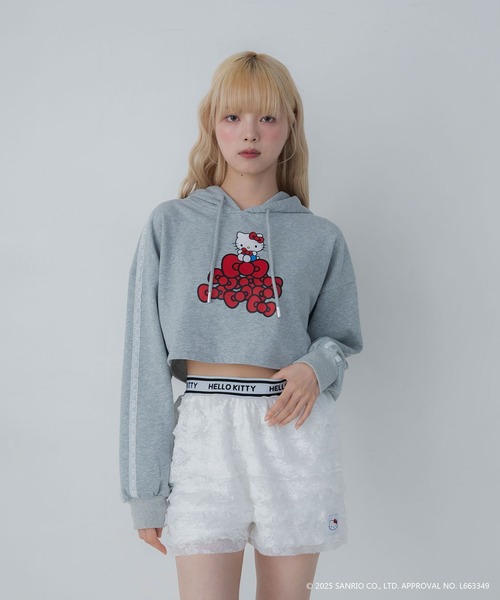sanrio（サンリオ）の「【HELLO KITTY】ハローキティコラボ ティアードフリルショートパンツ（その他パンツ・レディース・ホワイト/ブラック・FREE）」の17枚目の写真