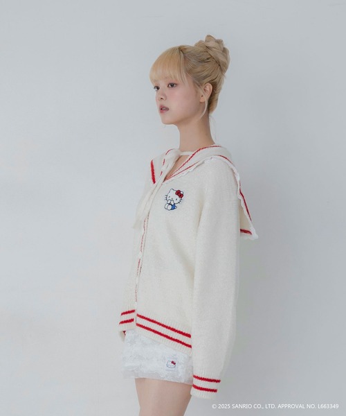 sanrio（サンリオ）の「【HELLO KITTY】ハローキティコラボ ティアードフリルショートパンツ（その他パンツ・レディース・ホワイト/ブラック・FREE）」の22枚目の写真