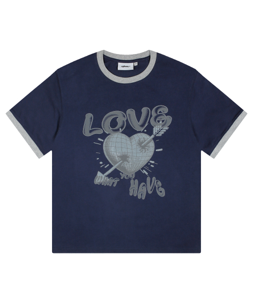 XTONZ（エクストーンズ）の「XTT137ピアスベージュリンガーTシャツ（NAVY）（Tシャツ/カットソー・メンズ・その他・LARGE/MEDIUM）」の4枚目の写真