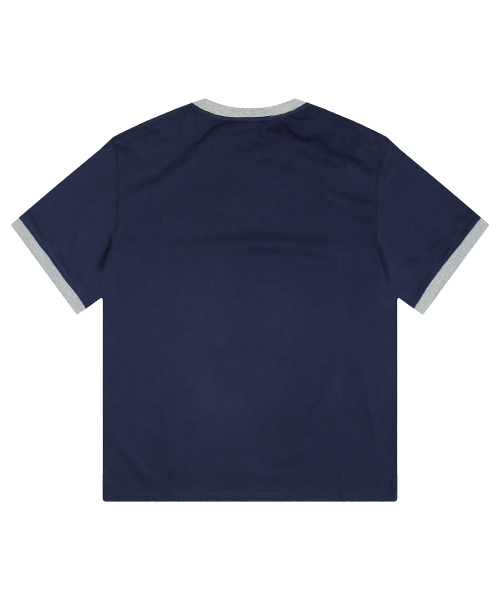 XTONZ（エクストーンズ）の「XTT137ピアスベージュリンガーTシャツ（NAVY）（Tシャツ/カットソー・メンズ・その他・LARGE/MEDIUM）」の5枚目の写真